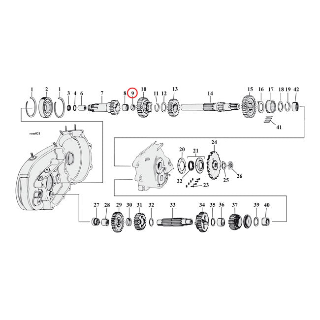Thrust Washer, Mainshaft. Left Transmission Misc Mcs