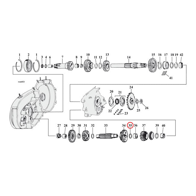Thrust Washer, Countershaft 1st Gear .066" Transmission Parts Mcs