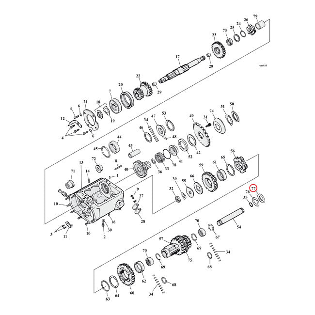 Mcs End Plate, Countershaft. Chrome Transmission Misc Mcs
