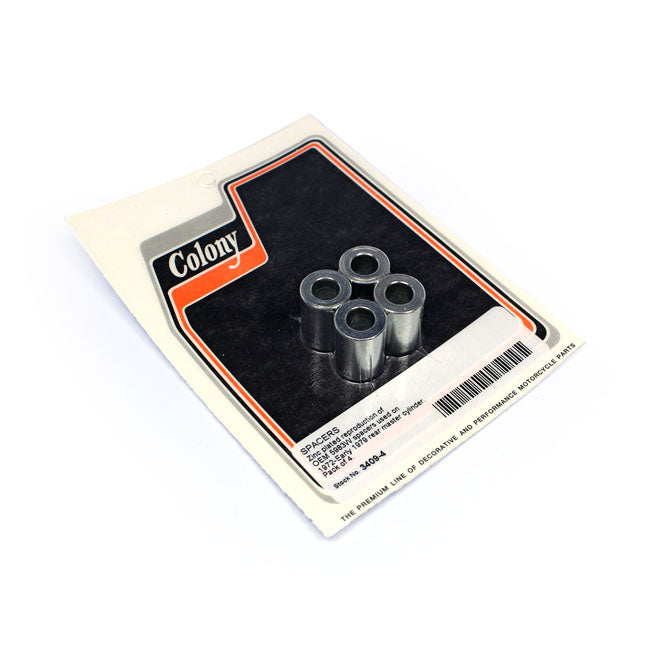 Colony, rear master cylinder spacer set. Zinc Colony