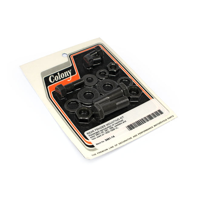 Colony, rear fender mounting kit. Black FENDER MOUNT KITS Colony