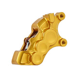 6-Piston Differential Bore Brake Calipers Right, 11.8" Gold Brake Calipers Arlen Ness