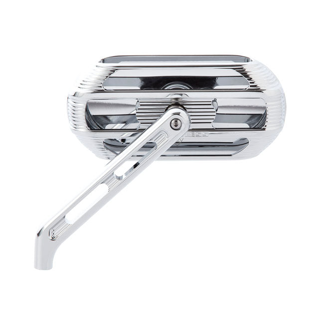Left Sidekick Forged Mirror, Chrome Mirrors Arlen Ness