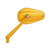 Left Mini Stocker Forged Mirror, Gold Mirrors Arlen Ness