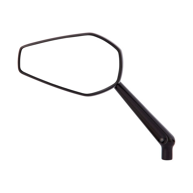 Left Mini Stocker Forged Mirror, Black Mirrors Arlen Ness