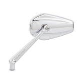 Left Mini Stocker Forged Mirror, Chrome Mirrors Arlen Ness