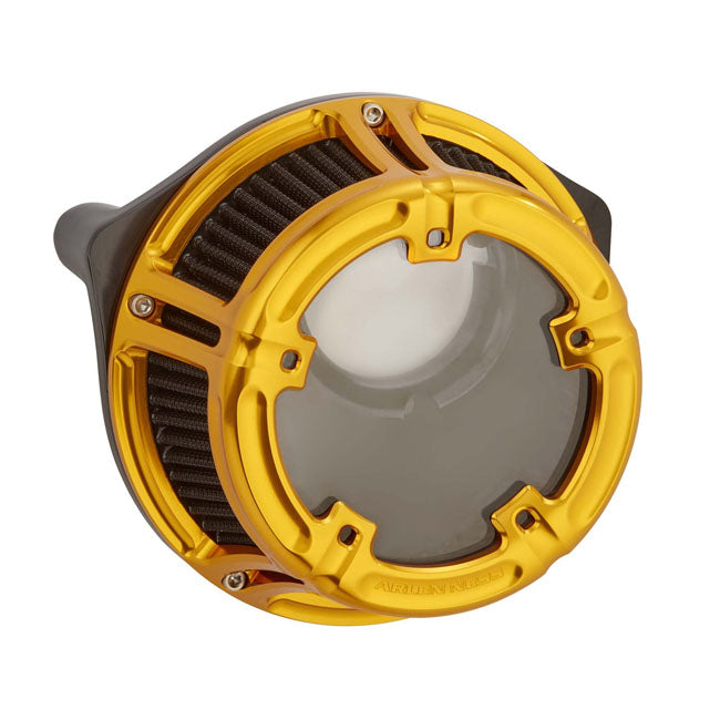 Arlen Ness Air Cln Mthd Xl Gold Air Cleaner Arlen Ness
