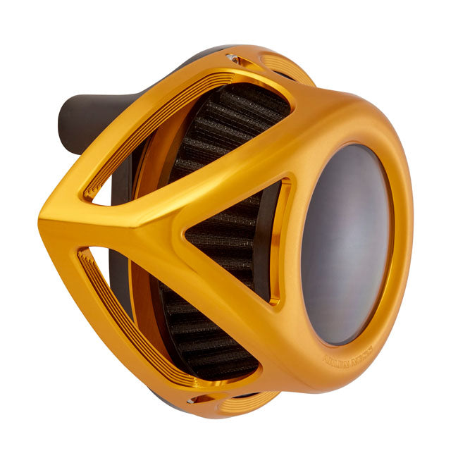 Arlen Ness, Clear Tear air cleaner assembly. Gold Air Cleaner Arlen Ness