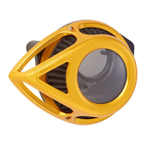 Arlen Ness Air Clr Tear Flt Gold Air Cleaner Arlen Ness