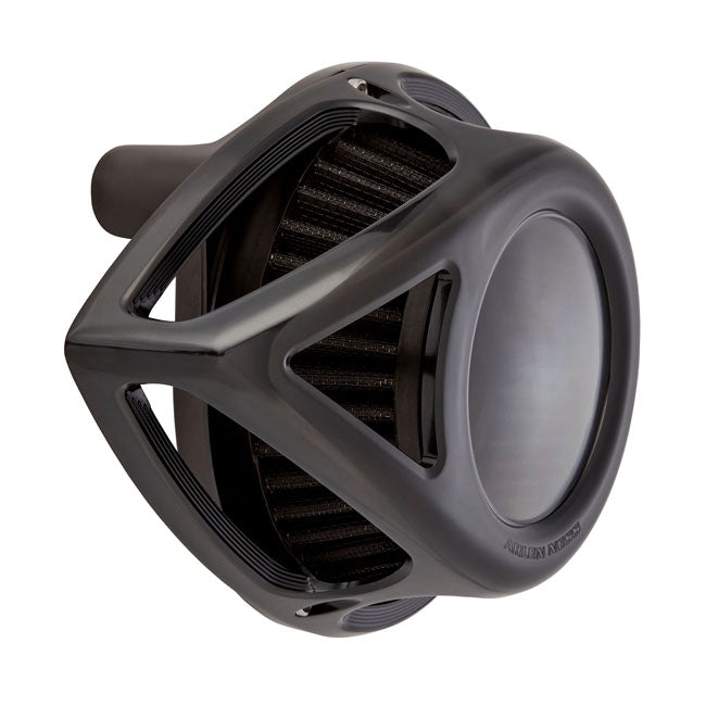 Arlen Ness Air Clr Tear Flt Black Air Cleaner Arlen Ness