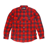 Mcs Worker Flanel Shirt Red/Grey Shirts Mcs