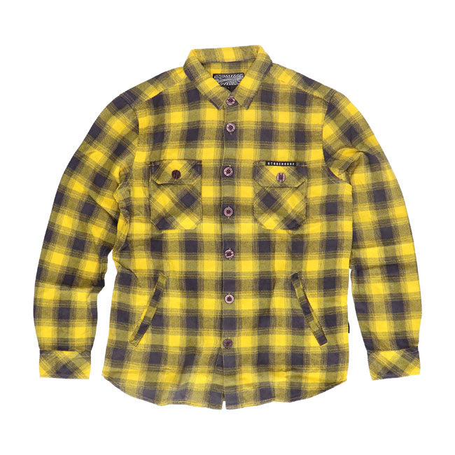 Mcs Worker Flanel Shirt Yellow/Grey Mcs Default Title