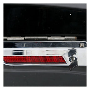 5" Down Extended Saddlebag Set. Black Saddlebags Mcs