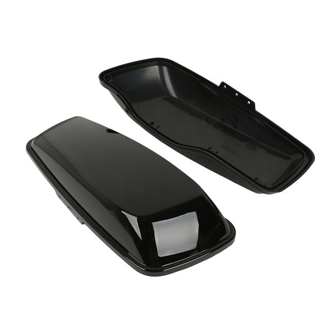 Saddlebag Lid Set. Black Saddlebags Lids Mcs
