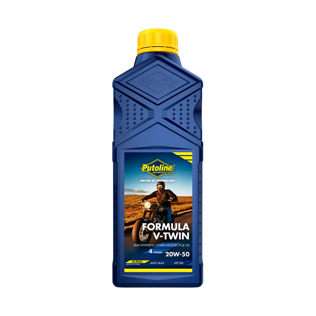 Putoline, Formula V Twin 20 W 50 Motor Oil. 1 Liter Oils Putoline