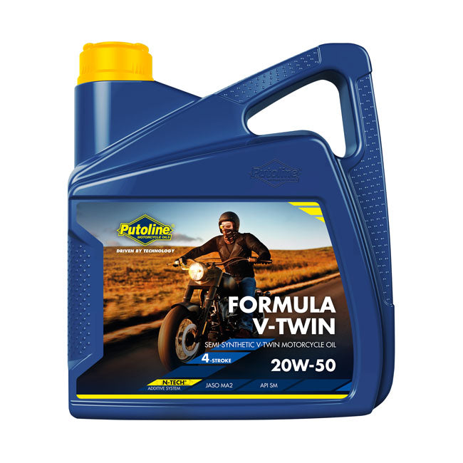 Putoline, Formula V Twin 20 W 50 Motor Oil. 4 Liter Oils Putoline