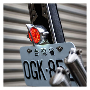 Motone, Cuda Taillight. Polished, No Bracket. Ece Taillights Kits Motone