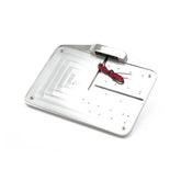 Cpv, License Plate Holder Only W/Led Plate Light Eu. Polished License Plate Brackets Cpv