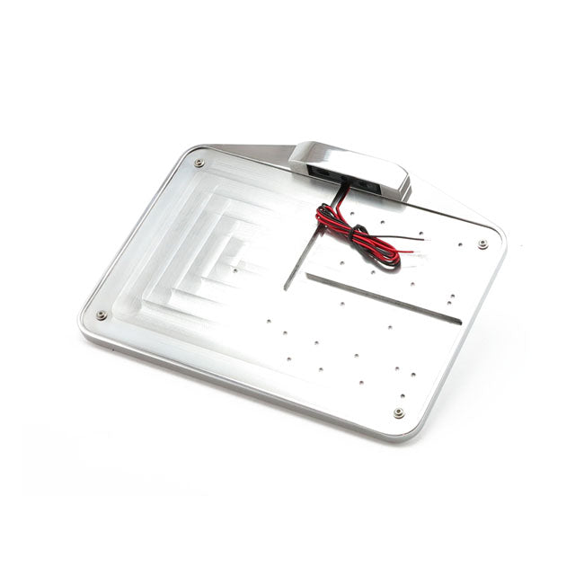 Cpv, License Plate Holder Only W/Led Plate Light Eu. Polished License Plate Brackets Cpv