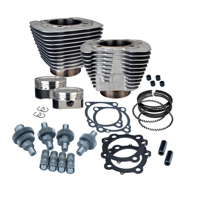 S&S, 883-1200 Hooligan big bore cyl. & piston kit CYLINDER AND PISTON KITS S&S