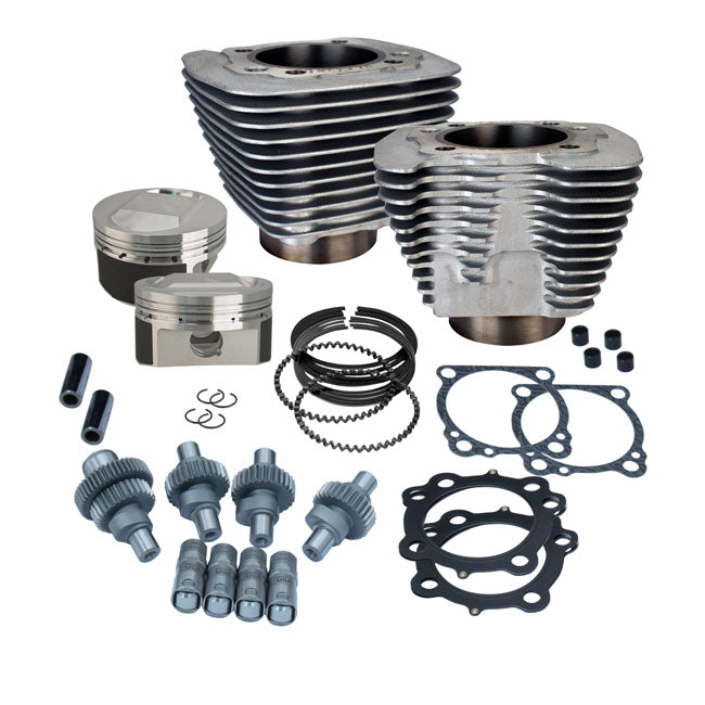 S&S, 883-1250 Hooligan big bore cyl. & piston kit CYLINDER AND PISTON KITS S&S