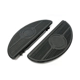 Oval Early Style Floorboards. Solid. Black Floorboards Mcs