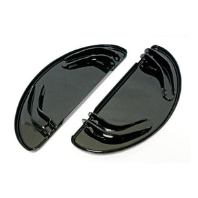 Oval Early Style Floorboards. Solid. Black Floorboards Mcs