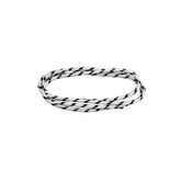 Classic Cloth Covered Wiring, 25ft. Roll. White/Black Wiring Mcs