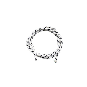 Classic Cloth Covered Wiring, 25ft. Roll. White/Black Wiring Mcs