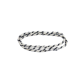Classic Cloth Covered Wiring, 25ft. Roll. White/Black Wiring Mcs