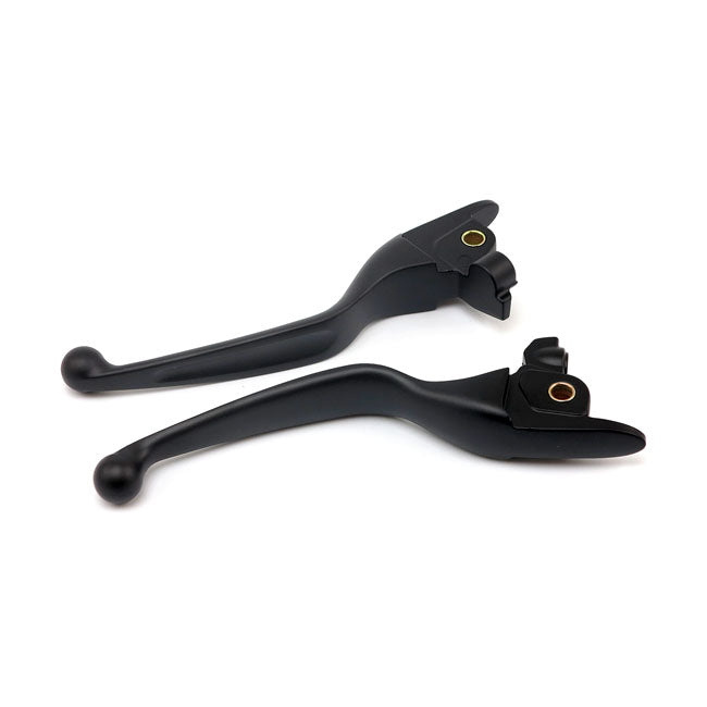Handlebar Lever Kit, Wide Blade, Black Handlebar Lever Sets Mcs