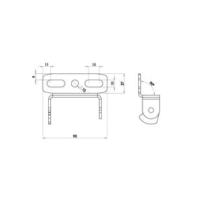 Zieger, under fender license plate bracket kit. Pro7 LICENSE PLATE BRACKETS Zieger