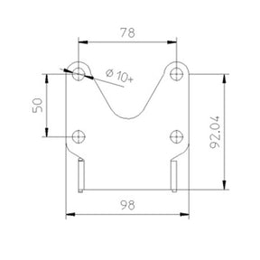 Zieger, under fender license plate bracket kit. X-Line1 LICENSE PLATE BRACKETS Zieger