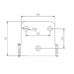 Zieger, under fender license plate bracket kit. X-Line3 LICENSE PLATE BRACKETS Zieger