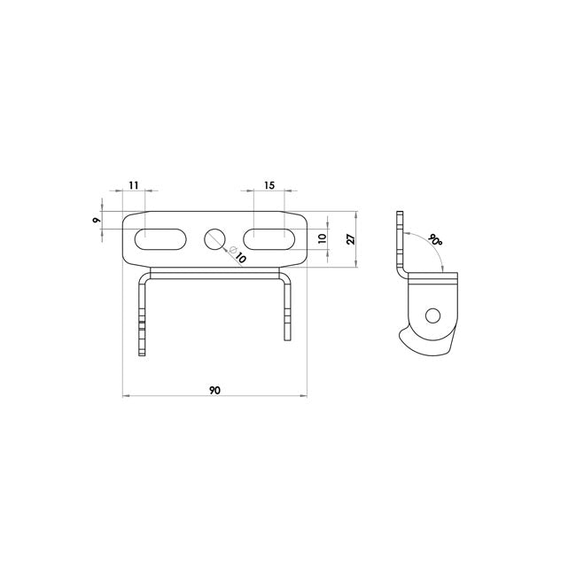 Zieger, under fender license plate bracket kit. X-Line7 LICENSE PLATE BRACKETS Zieger