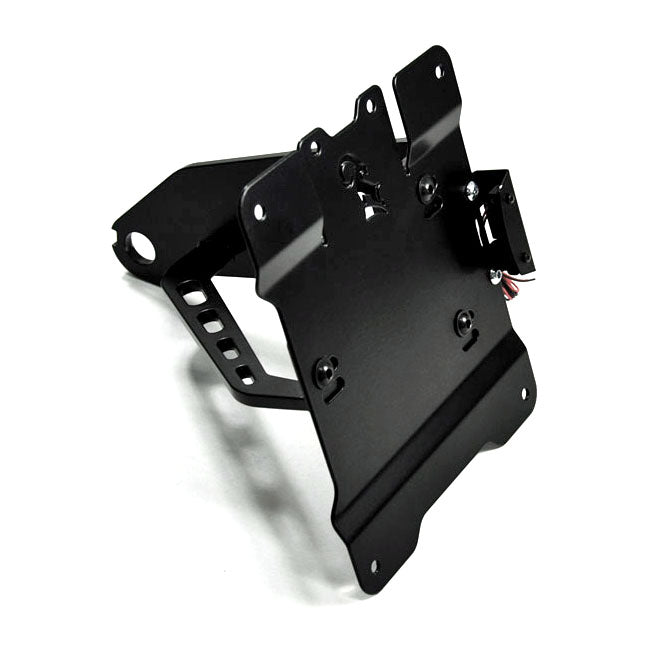 Zieger, side mount license plate bracket kit. Black LICENSE PLATE BRACKETS Zieger