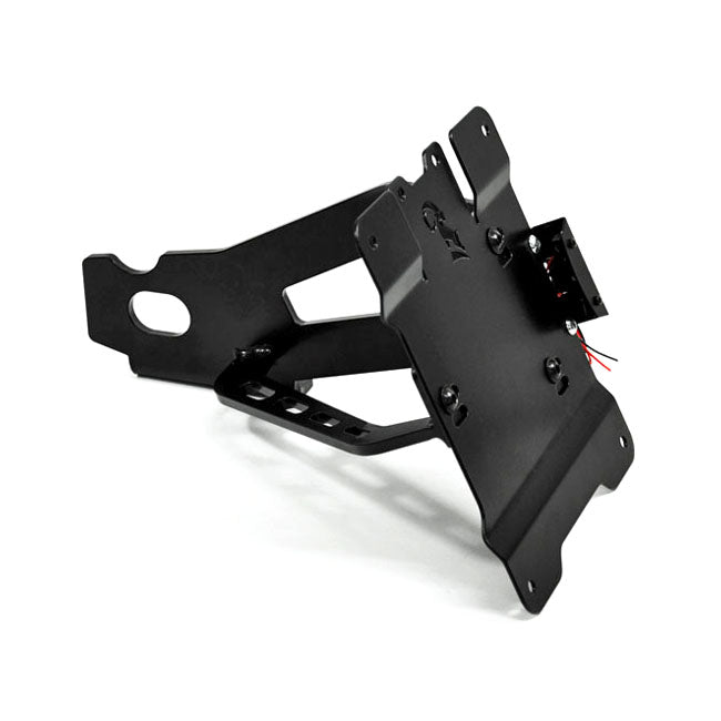 Zieger, side mount license plate bracket kit. Black LICENSE PLATE BRACKETS Zieger