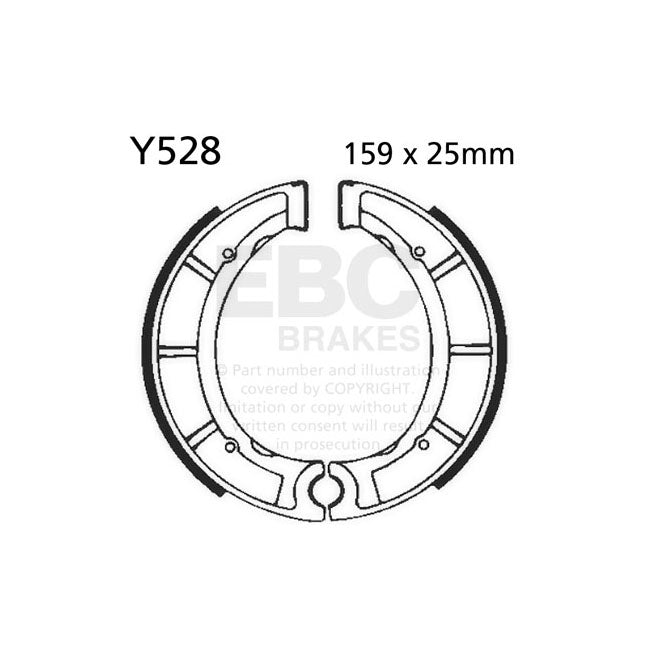 EBC plain brake shoes BRAKE SHOES AND LININGS Ebc