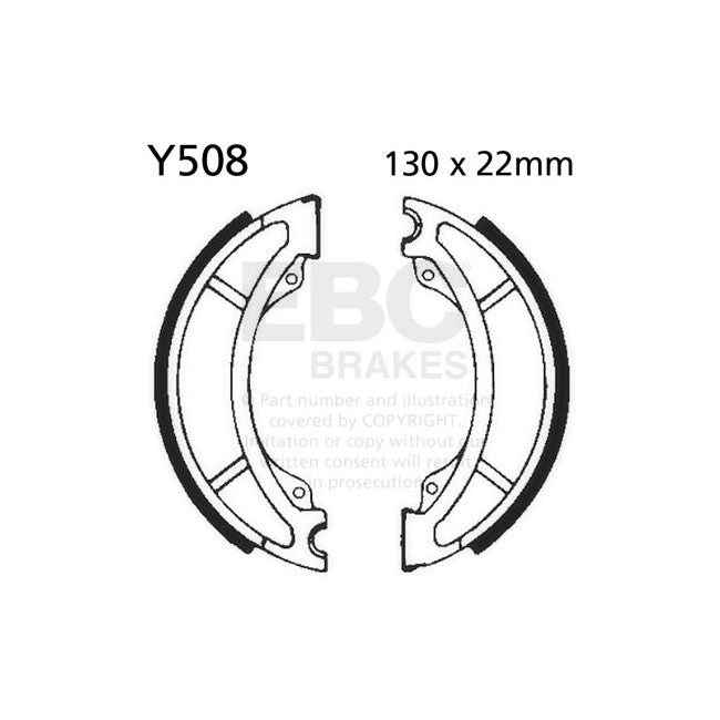 EBC plain brake shoes BRAKE SHOES AND LININGS Ebc