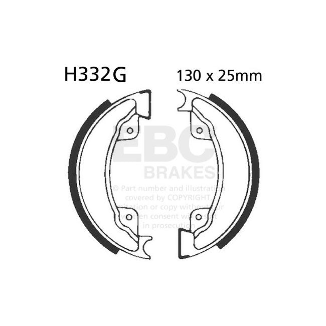 EBC grooved brake shoes BRAKE SHOES AND LININGS Ebc