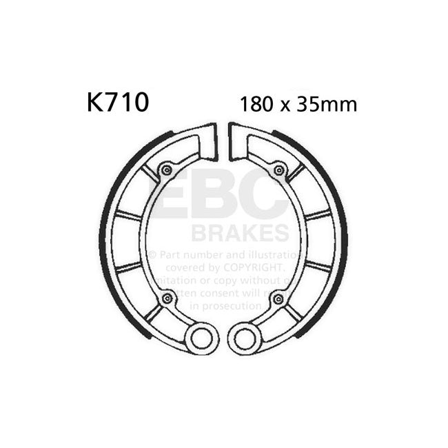 EBC plain brake shoes BRAKE SHOES AND LININGS Ebc