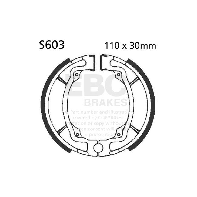 EBC plain brake shoes BRAKE SHOES AND LININGS Ebc