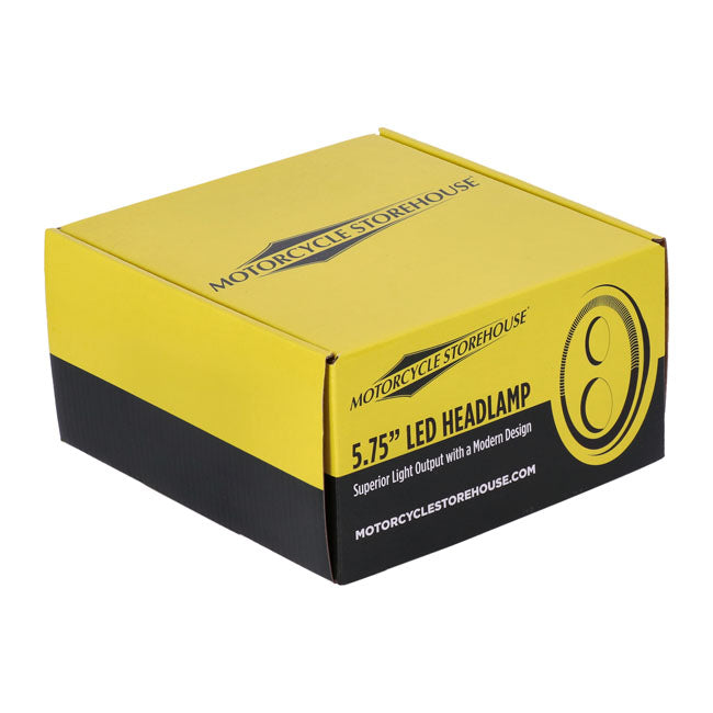 Bright, 5 3/4" Led Headlamp Unit. Black Headlamps Mcs