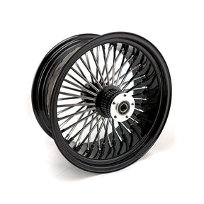 Mcs Radial 48 Fat Spoke Rear Wheel 8.50 X 18 Black Rear Wheels 18 Inch Mcs