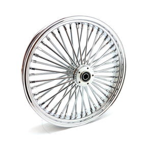 Mcs Radial 48 Fat Spoke Front Wheel 3.50 X 21 Sf Chrome Front Wheels 21 Inch Mcs