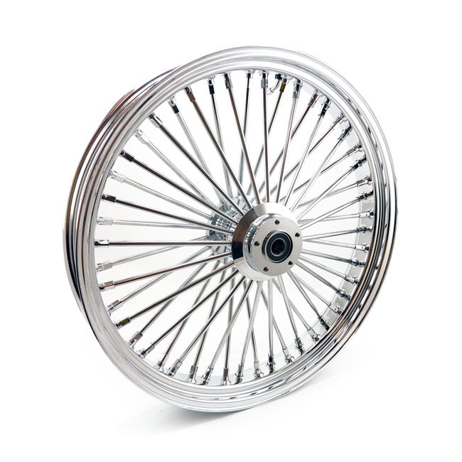 Mcs Radial 48 Fat Spoke Front Wheel 3.50 X 23 Df Chrome Front Wheels 23 Inch Mcs