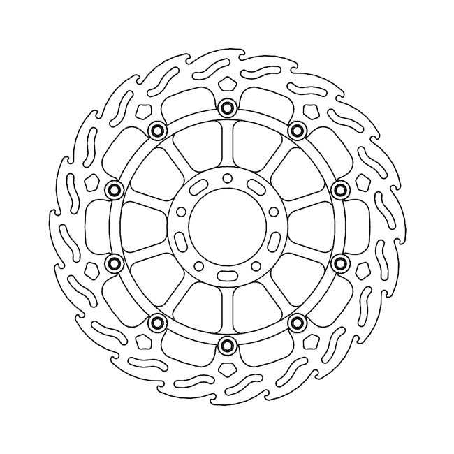 Moto-Master Flame series floating brake rotor BRAKE ROTORS Moto Master