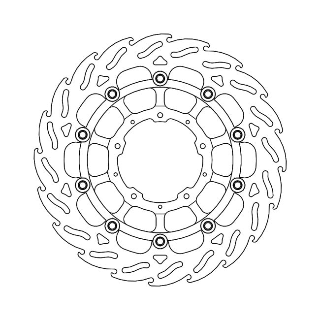 Moto-Master Flame series floating brake rotor BRAKE ROTORS Moto Master