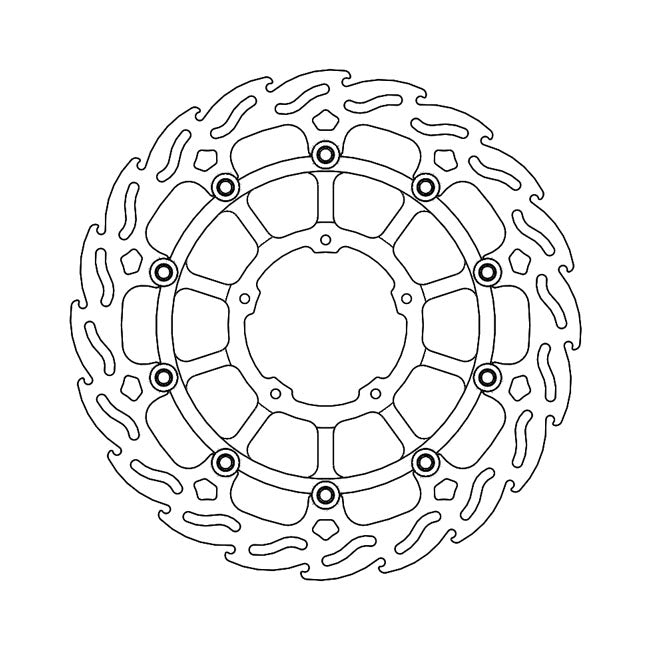 Moto-Master Flame series floating brake rotor BRAKE ROTORS Moto Master