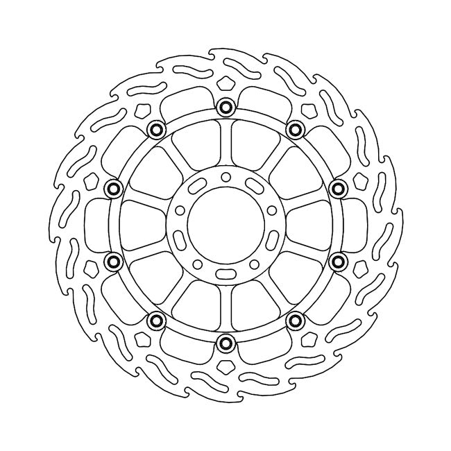 Moto-Master Flame series floating brake rotor BRAKE ROTORS Moto Master